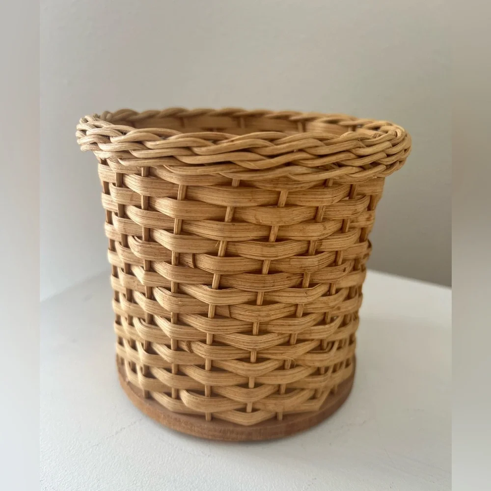 Handmade Small 4.5” Basket | Signed Phyllis Knutson | For Thee By Me Basketry